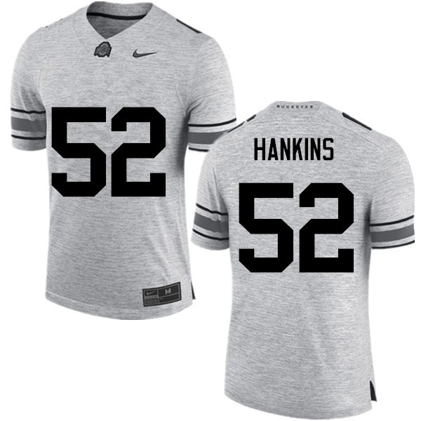 Ohio State Buckeyes #52 Johnathan Hankins Men High School Jersey Gray